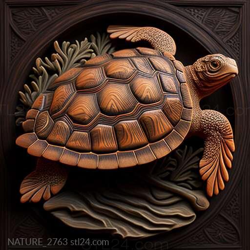 Nature and animals (st turtle 3, NATURE_2763) 3D models for cnc